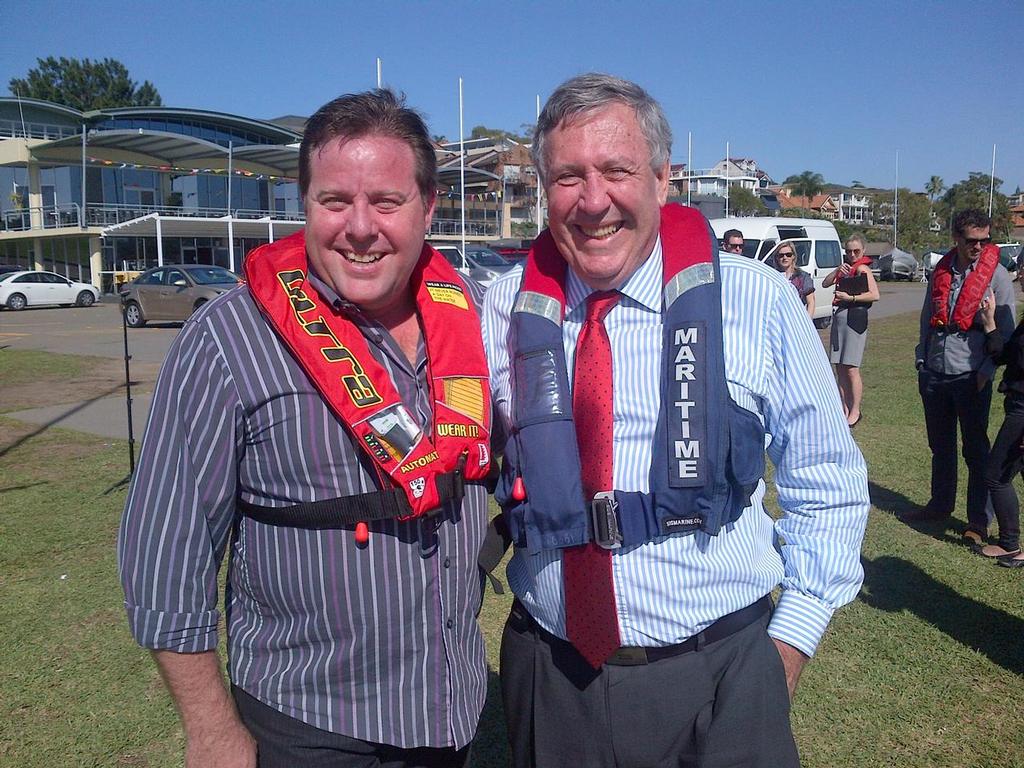 Duncan Gay & Shane Jacobson © NSW Maritime http://www.maritime.nsw.gov.au